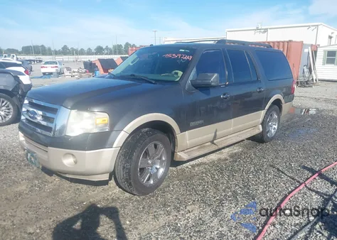 2007 Ford Expedition El Eddie Bauer из США, поврежденный, VIN 1FMFK17587LA20688